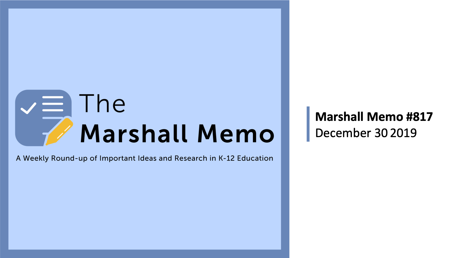 Marshall Memo