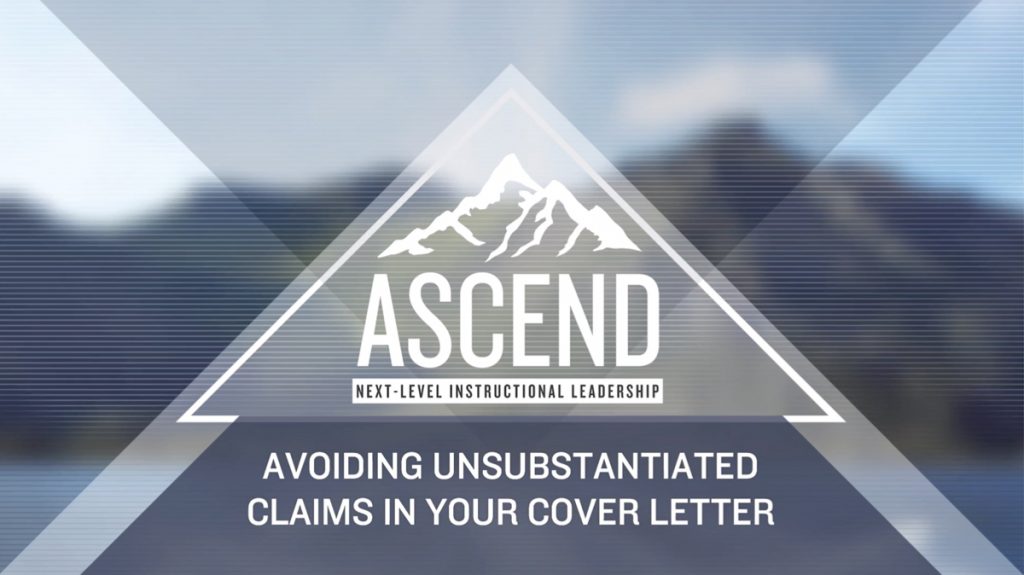 Avoiding Unsubstantiated Claims In Your Cover Letter – Dashboard – The ...